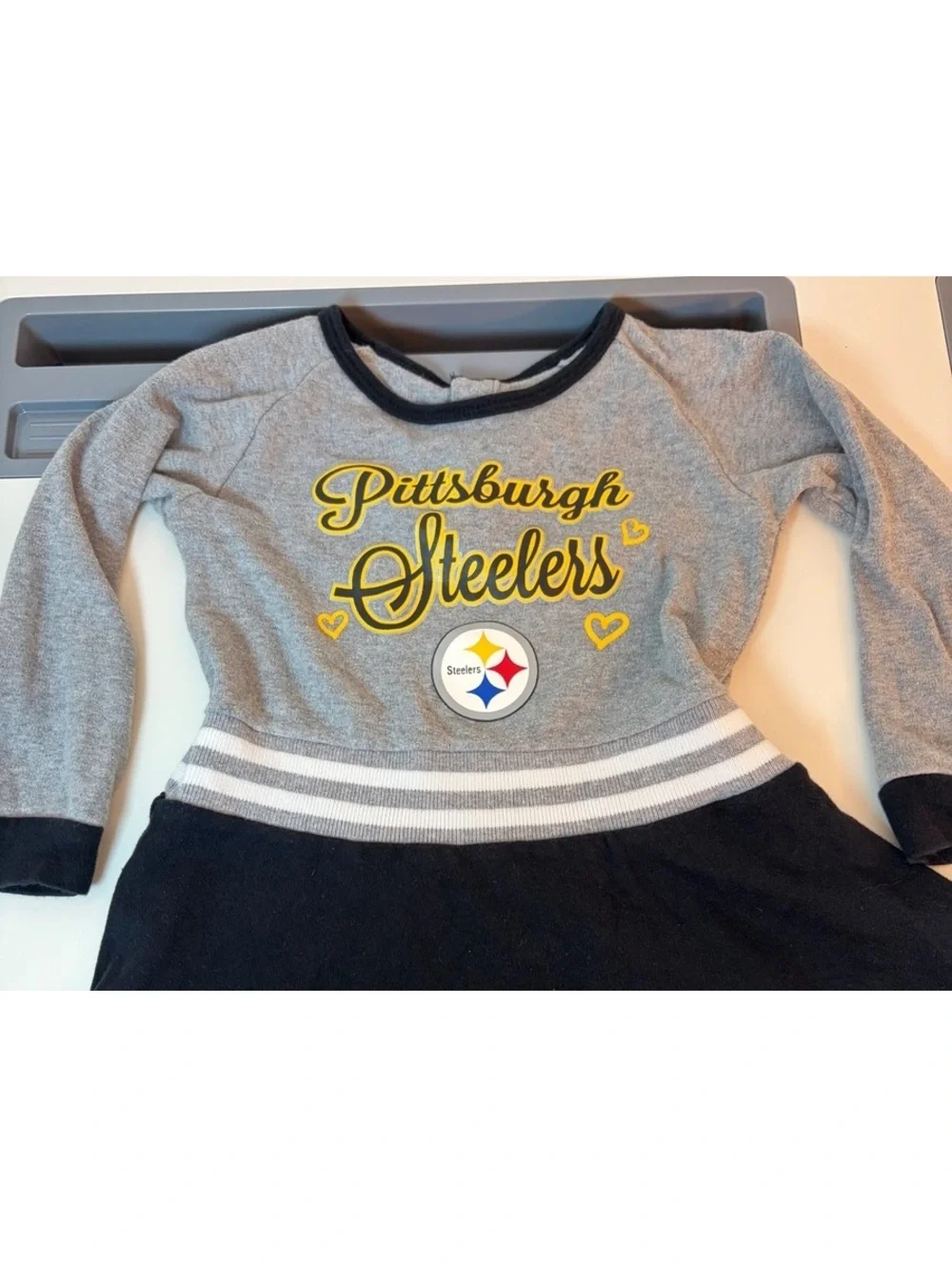 NFL Team Apparel Pittsburgh Steelers Toddler Dress Size 3T